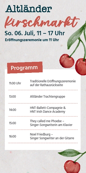 © Gemeinde Jork - Programm Kirschmarkt 2025 Programm Kirschmarkt 2025 © © Gemeinde Jork